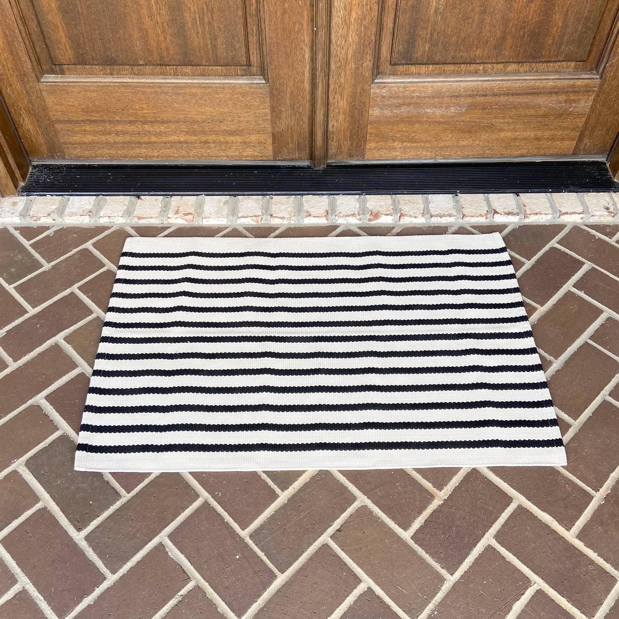 Brown Streaks Modern Door Mats